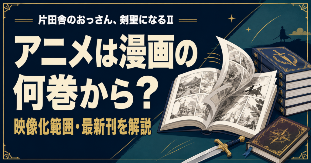 『片田舎のおっさん、剣聖になるII』アニメは漫画の何巻から？現在の映像化範囲・最新刊を解説のアイキャッチ画像