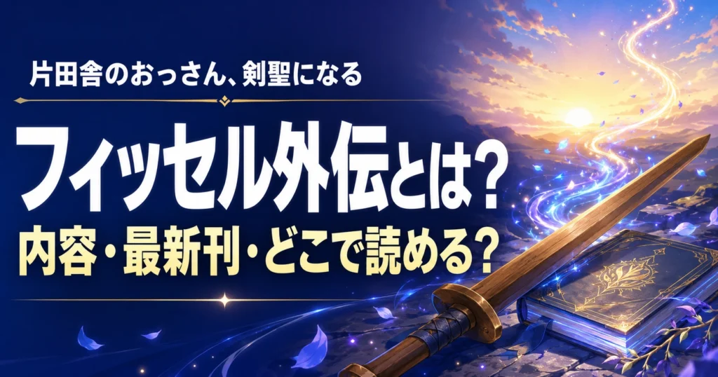 フィッセル外伝『はじまりの魔法剣士』の内容、最新刊、読める電子書籍サービスを紹介する記事のアイキャッチ画像
