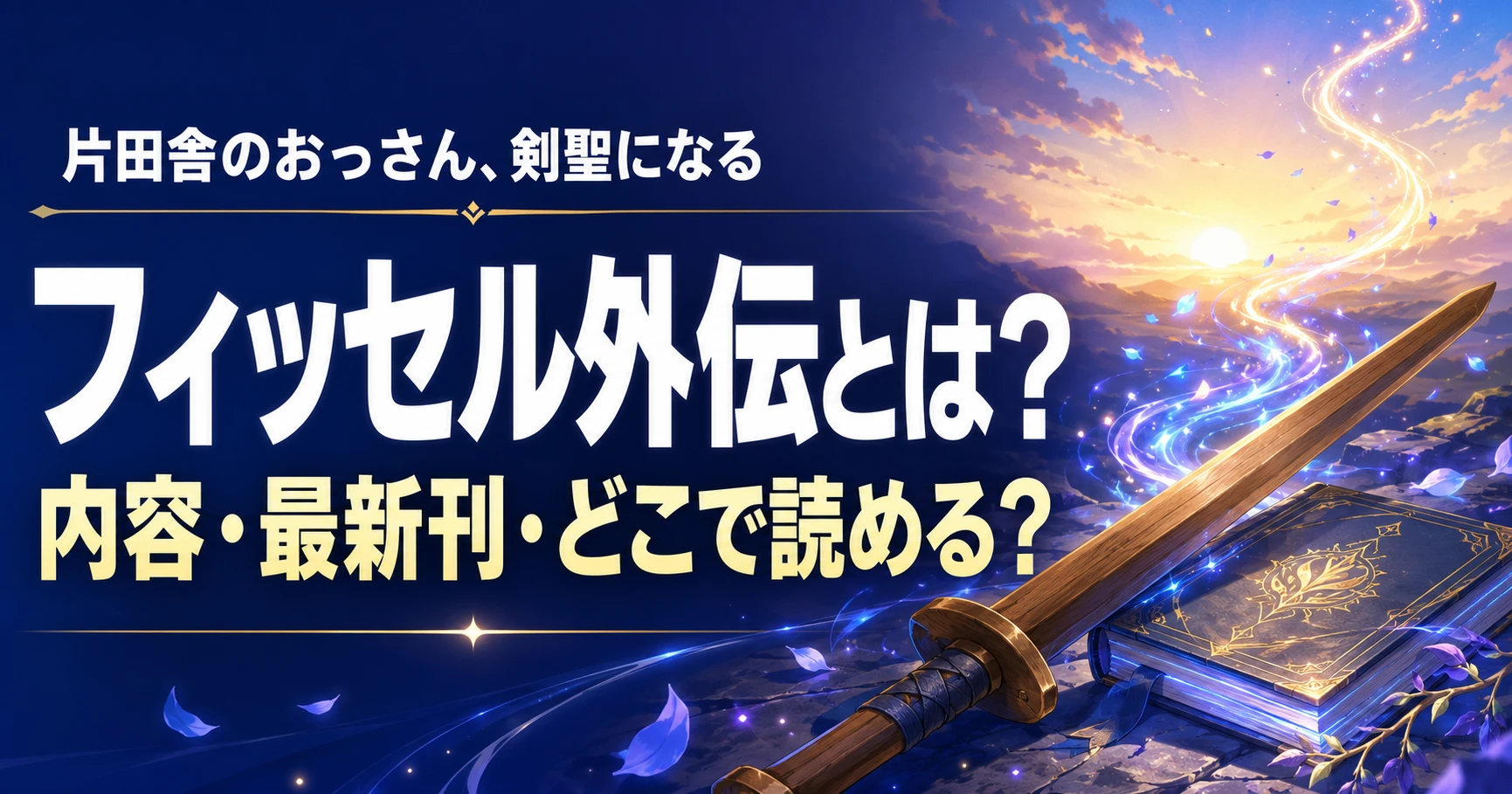 フィッセル外伝『はじまりの魔法剣士』の内容、最新刊、読める電子書籍サービスを紹介する記事のアイキャッチ画像
