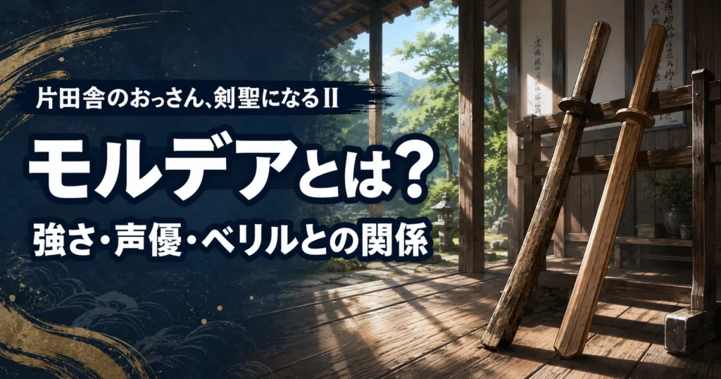 『おっさん剣聖』モルデアの強さ・声優・ベリルとの関係を解説する記事のアイキャッチ
