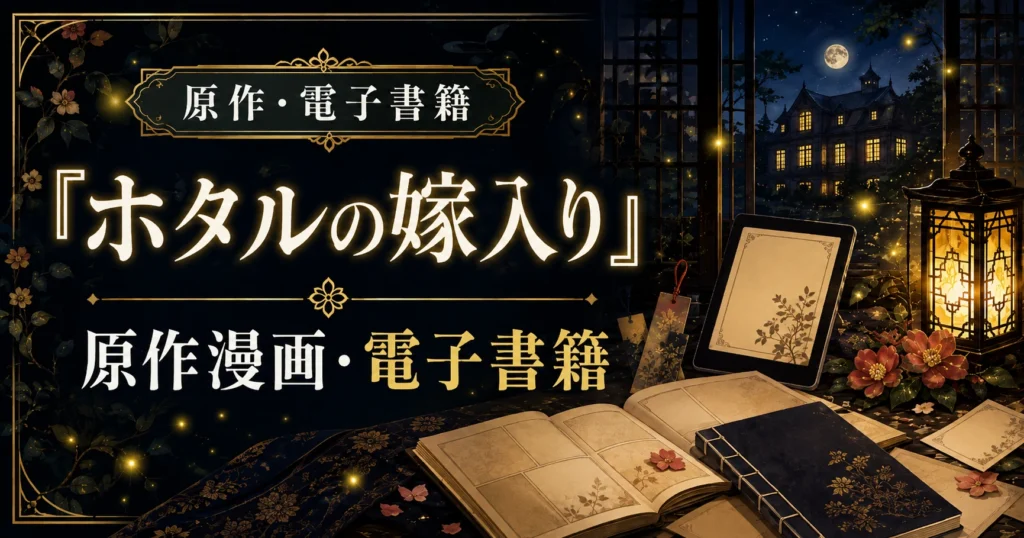 『ホタルの嫁入り』の原作漫画と電子書籍での読み方を紹介する記事のアイキャッチ画像
