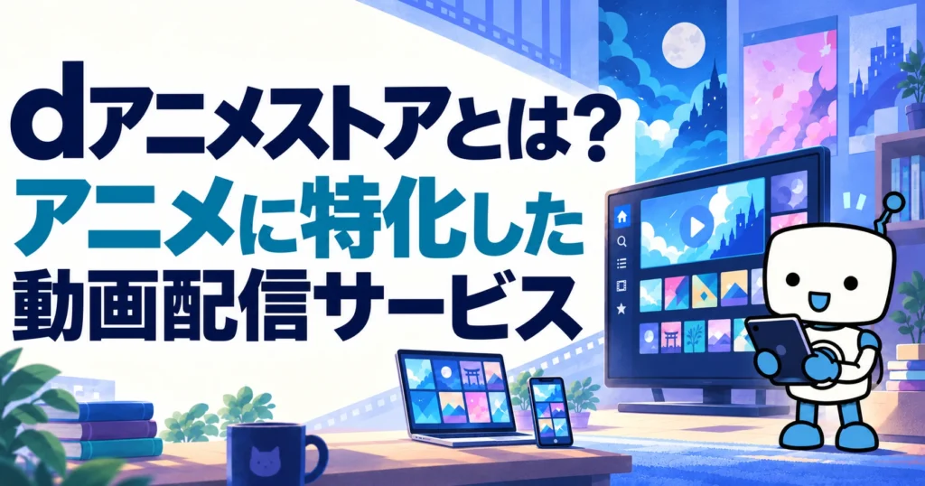 アニメに特化した動画配信サービス「dアニメストア」の紹介